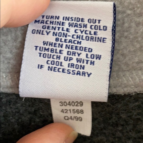 Vintage 90s Old Navy Half Zip Fleece Pockets - Picture 3 of 4